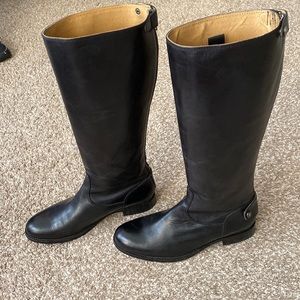 Frye black riding boots 8.5